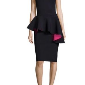 Chairs Boni Black Ethylene dress with fuchsia accent underside size 14 fit flare